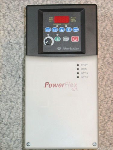 Allen-Bradley PowerFlex 40 AC Drive 22B-E012N104, 10Hp, 460-600VAC, 13.7 Amps