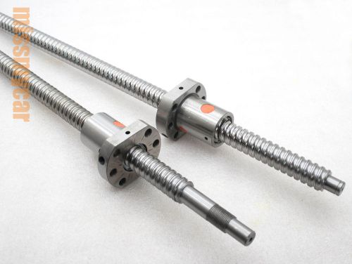 2 new anti backlash ballscrews 2510-400/700mm-C7 cnc end machined(D)