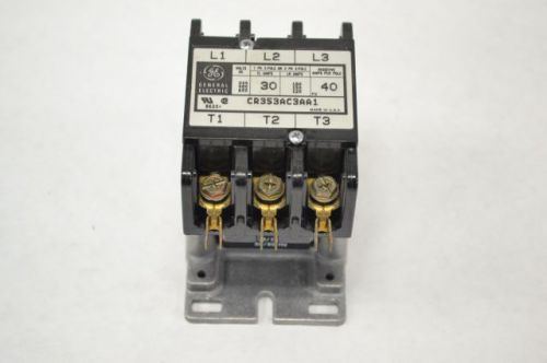 GENERAL ELECTRIC CR353AC3AA1 DEFINITE PURPOSE 120V-AC 30A AMP CONTACTOR B247088