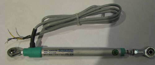 GEFRAN PZ-12-A-075 RECTILINEAR TRANSDUCER DISPLACEMENT OR LINEAR TRANSDUCER