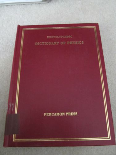 BOOK ENCYCLOPAEDIC DICTIONARY OF PHYSICS THEWLIS VOL #2 ENCYCLOPEDIC