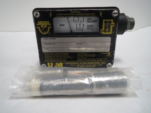 Ufm sn-bsb3dgm-4-320/32v1.0-a1xl 0-3gpm oil water flowmeter 480v 1/2in b202863 for sale