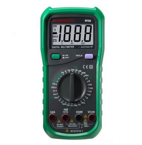 Mastech my60 digital multimeter ac/dc/ohm for sale