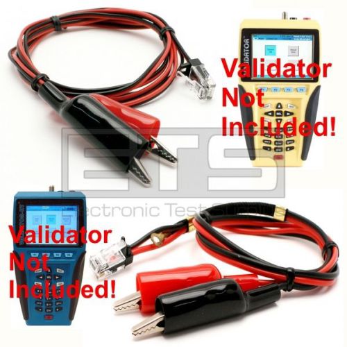 Test-Um JDSU Validator NT950 NT955 TG10 LB31B RJ11 To 2&#039; &amp; 4&#039; Alligator Clip Set