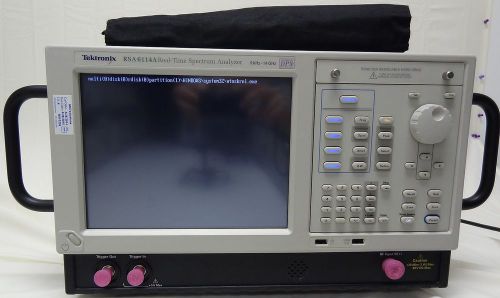 Tektronix, RSA6114A Realtime Spectrum Analyzer. Opts: 01,02,05,06,110,20,21