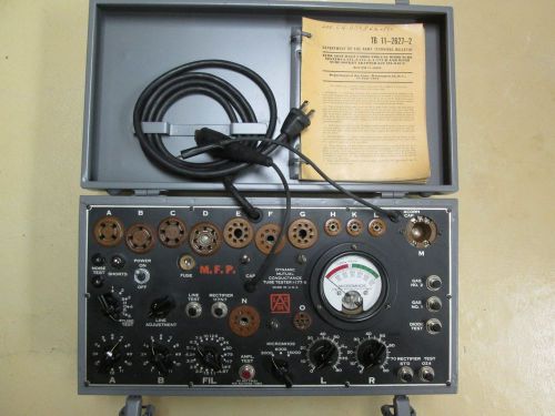 VINTAGE SIGNAL CORPS I-177B TUBE TESTER 1343