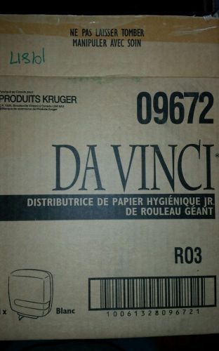 Da vinci  by kruger single toilet paper dispenser, new in box, white for sale