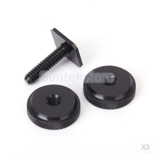 3x Pro 1/4&#034; Metal Mount Adapter w/ 2 Nuts for Tripod Screw to Flash Hotshoe