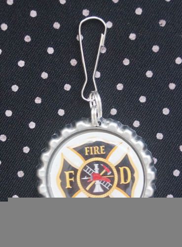 Fireman fire fighter fire man lanyard backpack purse charm zipper pull h7 for sale