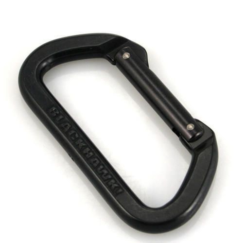 Lot 3 Blackhawk 98NC00BK Black Anodized Aluminum Non-Locking &#034;D&#034; Carabiner