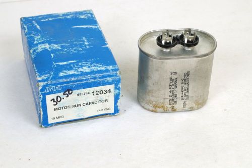 MARS 685744-12043 MOTOR RUN CAPACITOR, 35uF +/-6%, 440VAC