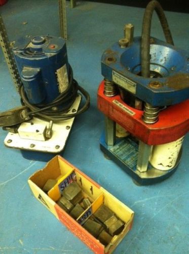 Imperial eastman kwikrimp k501 hose crimper machine hydraulic + lot of ends for sale