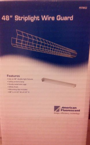 48-Inch Fluorescent Striplight STWG Wire/ Metal Guard for Double-Light Fixtures