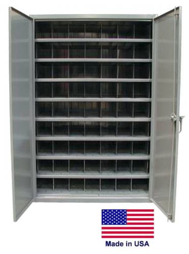 STORAGE / PICK BIN CABINET - 63 Compartments - Lockable - 72 H x 29 D x 48 W