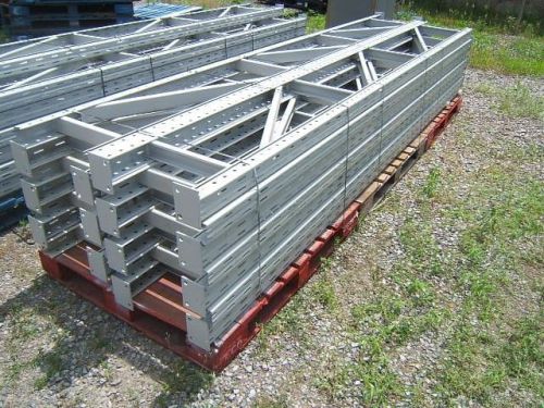 13 sections 12&#039;h x 18&#034;d ridg-u-rak pallet racks racking heavy duty slotted for sale