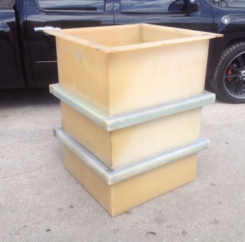 Welded plastic polypropylene tank dip immersion plating solutions storage for sale