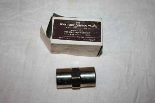 Dole flow regulator 1/2&#034; npt  female 2 1/2 gpm new for sale