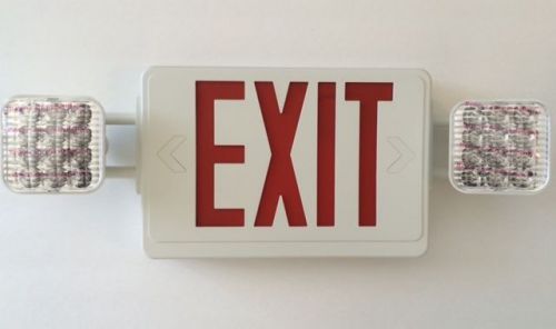 Led exit/emergency combo light for sale