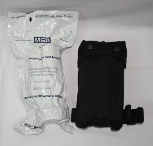 NEW SEALED MSA RESPONSE HOOD ESCAPE-TACTICAL MASK EXP 02/15