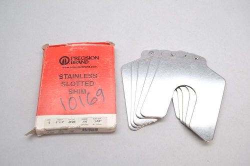NEW PRECISION BRAND 42560 5X5IN .100 GAUGE STAINLESS SLOTTED SHIM D429306