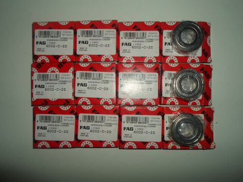 12 X  ball bearings brand 6002-C-2Z FAG original