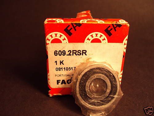 Fag 609 2RSR, Deep Groove Ball Bearing, 609 2RS, 609.2rsr