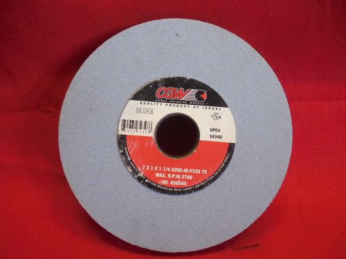 CGW Grinding wheel 7 x 1 x 1-1/4 AZ6O-J8-V32A T5 max rpm 3760 no A56555