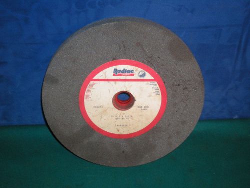 New old Stock RADIAC Abrasives 10&#034; GRINDING STONE WHEEL 1&#034; x 1 1/4&#034; 2485rpm A60