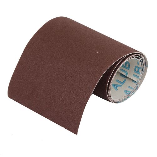 100cm x 10cm 120 grit abrasive sheet sanding sandpaper buffing tool dark brown for sale