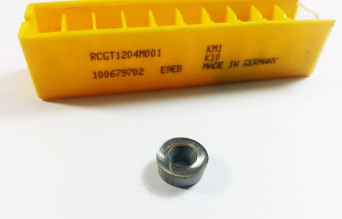 Kennametal RCGT 12 04 M001 K10 Carbide Inserts (8 Inserts) (M553)