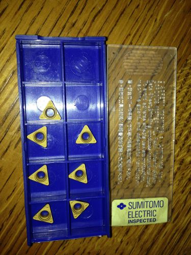 7 CARBIDE INSERTS  SUMITOMO TPMT222ENF TPMH110308N-SF TEM 73246 H3151 AC820P