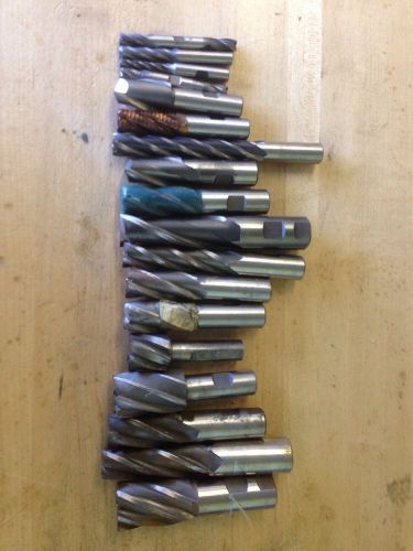 (18) Lot Of 18 Various Endmills!!