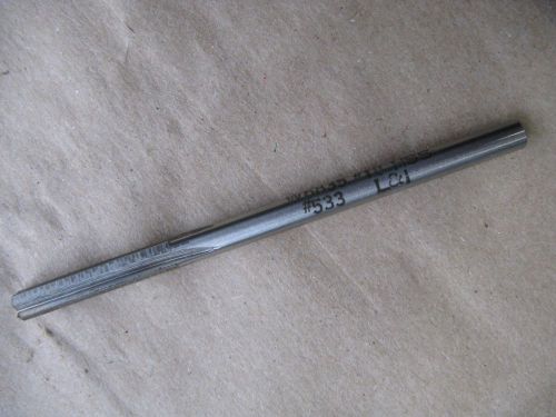 LAVALLEE &amp; IDE # 533 L&amp;I 1/4&#034;  W6835  # 18 HSS REAMER STRAIGHT 4 FLUTE USA