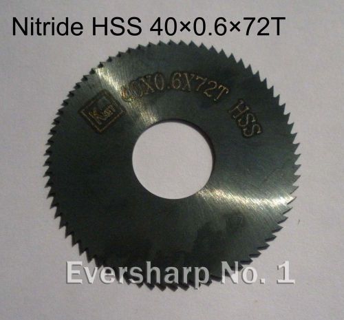 Nitride Slitting Saw Milling Cutter Dia 40x0.6mm Machinist Cutters