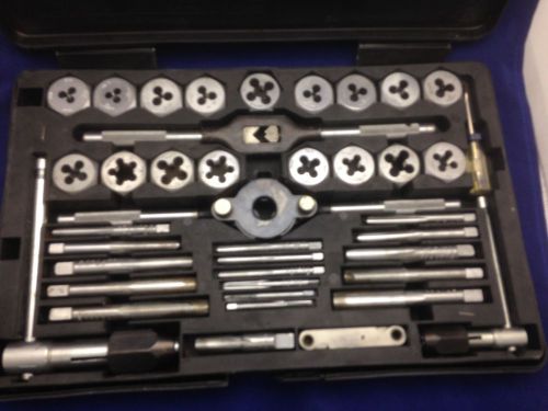 Vintage Craftsman Kromedge Tap &amp; Hexagon Die Set #5201 41 Pieces. Low Use