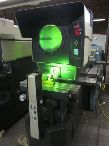 14&#034;  20 ogp ql-14s optical comparator, big tbl, larger travels, dro w/prog. geo for sale