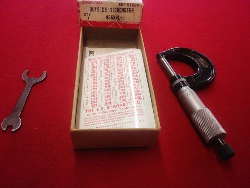 Starrett No.436XRL -1 Micrometer