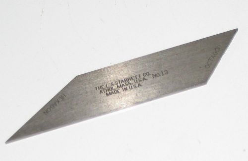 Vintage Starrett No.13 Bevel Blade For Square - Hexagon Octagon