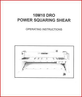 PEXTO SHEET METAL 10M10 DRO POWER SQUARING SHEAR