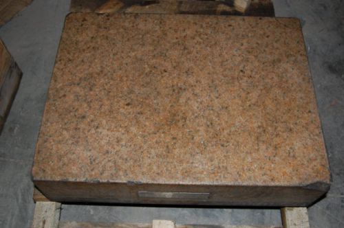 24&#034; x 18&#034; x 6&#034; STARRETT PINK-GRANITE SURFACE PLATE - 25165