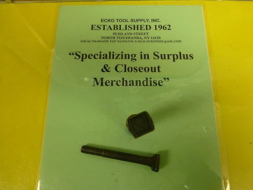 T-SLOT BOLT HEAVY DUTY 3/8-16 x 3.675&#034; OVERALL BLACK OXIDE  USA 2 PCS $3.50 PAIR