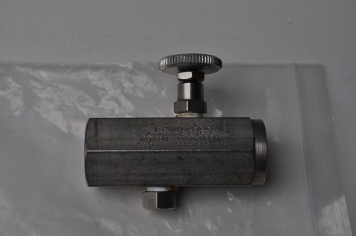 New Deltrol Pneu-trol 3/8&#034; NPT Stainless Steel Needle Flow Control Valve