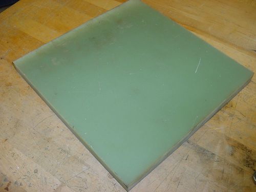 G-10 PLASTIC GLASS REINFORCED GREEN 1&#034; THICK X 12&#034; X 12&#034;