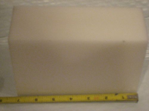 UHMW VIRGIN WHITE Remnant BLOCK 1pc. approx.2-5/8&#034; THK. X 4-11/16&#034;W X 6-7/8&#034; L