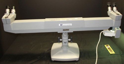 REICHERT / AO K1632 TRAINING MICROSCOPE WITH BRAND NEW MICROLIGHT RING LIGHT