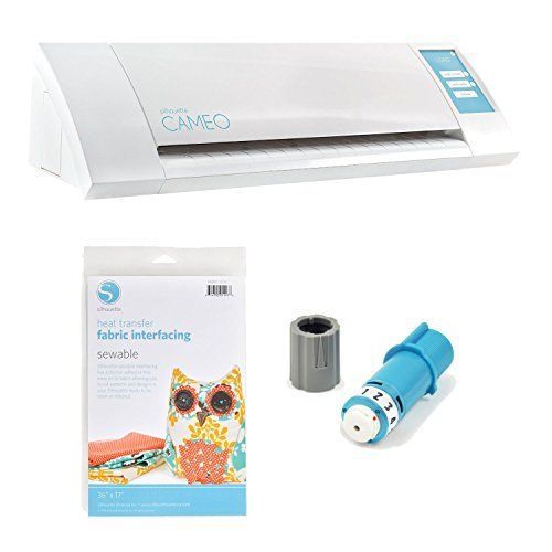 Silhouette Cameo Electronic Cutting Machine w/ Fabric Interfacing &amp; Fabric Blade