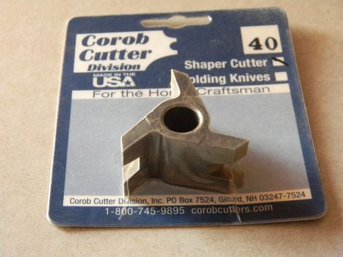 Shaper cutter, 3-wing, 1/2&#034; bore, wedge tongue cutter