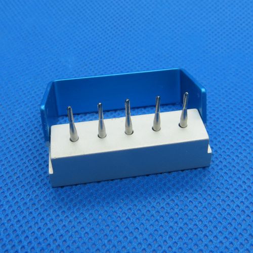 5pcs sbt high speed dental carbide crown cutting burs fg-1957 with bur block for sale