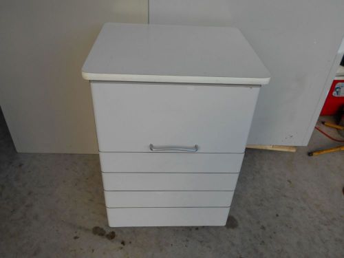 Dental Alabama Cart mobile unit, 4 drawers, top compartment sliding cover