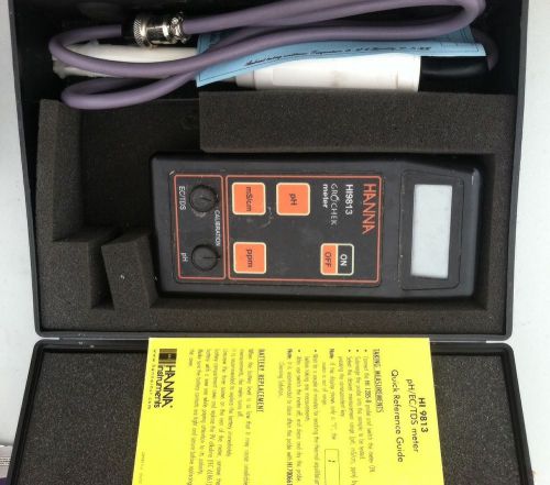 Hanna Instruments / HI 9813 / PH/EC/TDS  Meter.